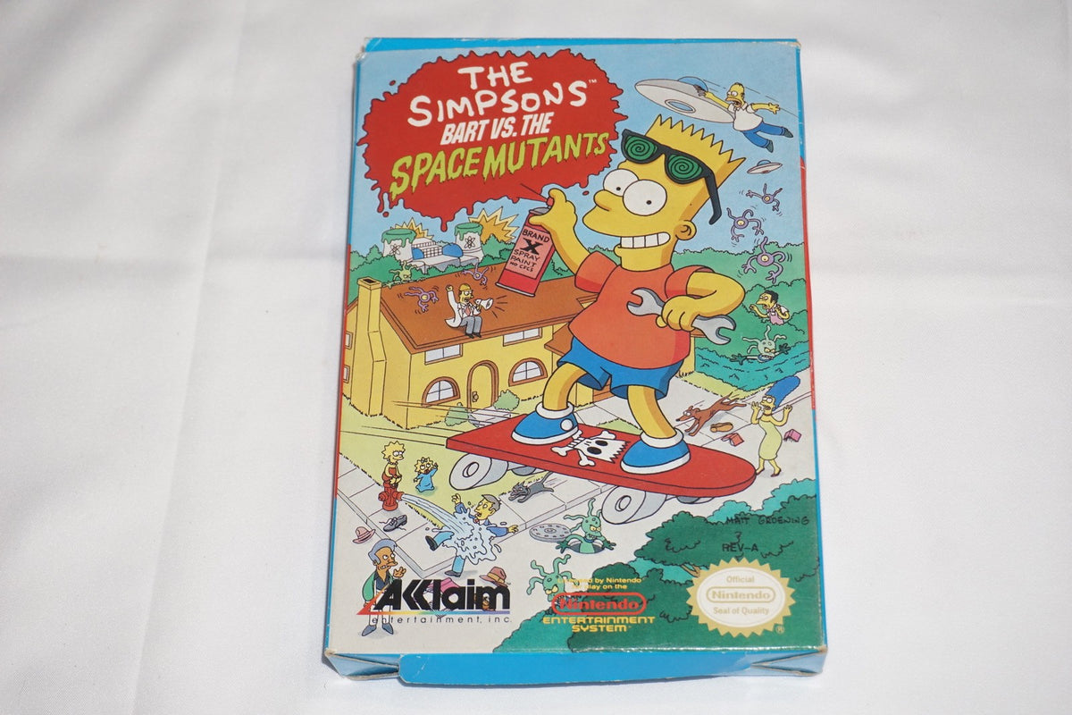 Simpsons Bart vs Space Mutants (Nintendo NES) Complete in Box CIB
