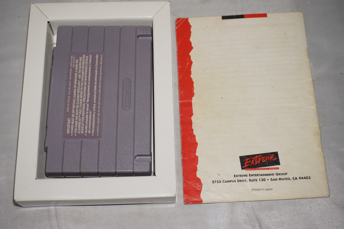 Riddick Bowe Boxing (Super Nintendo SNES) Complete in Box CIB