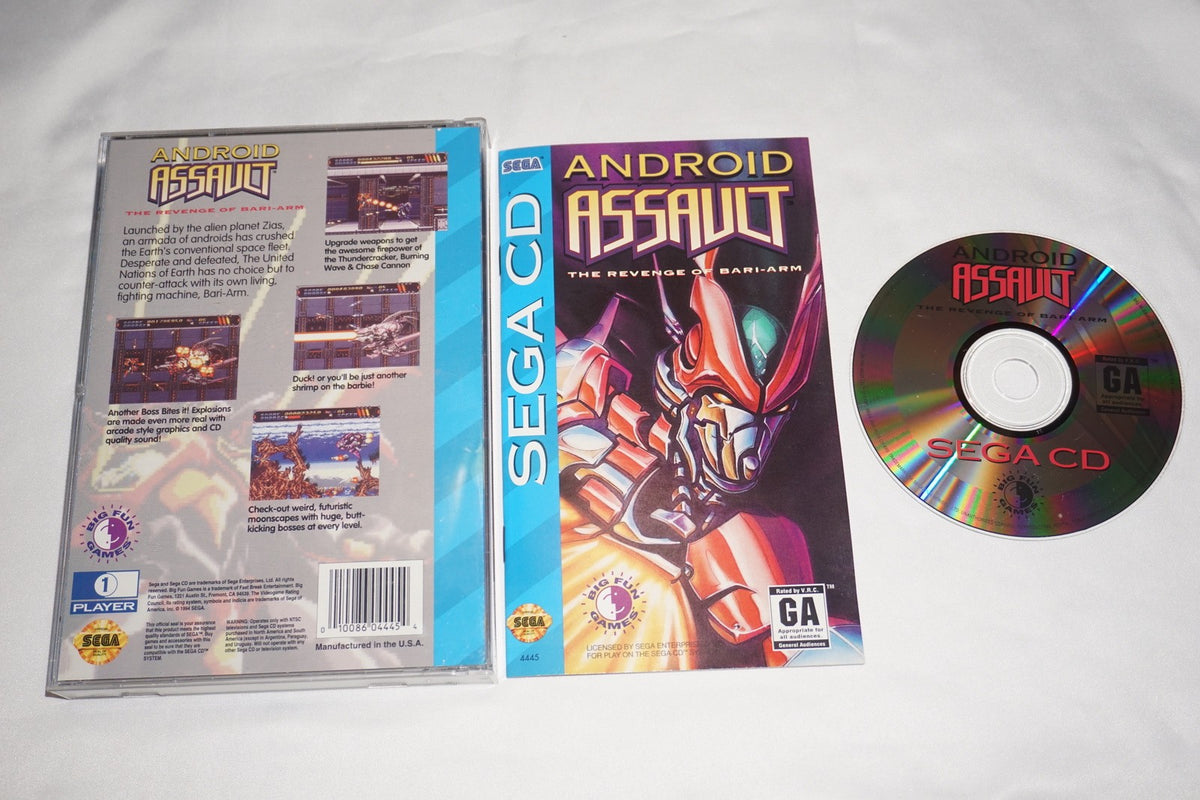 Android Assault (Sega CD) Complete w/ Reg Card