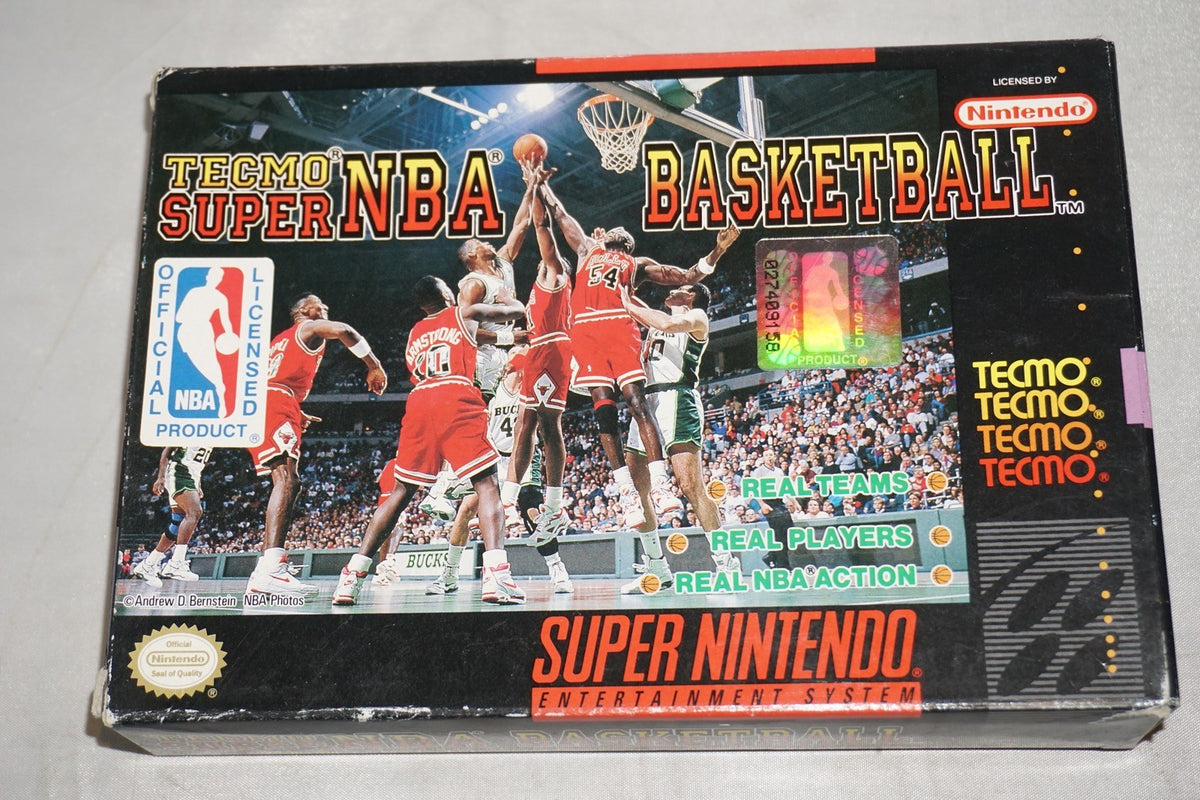 Tecmo Nba Basketball (Super Nintendo SNES) Complete in Box CIB