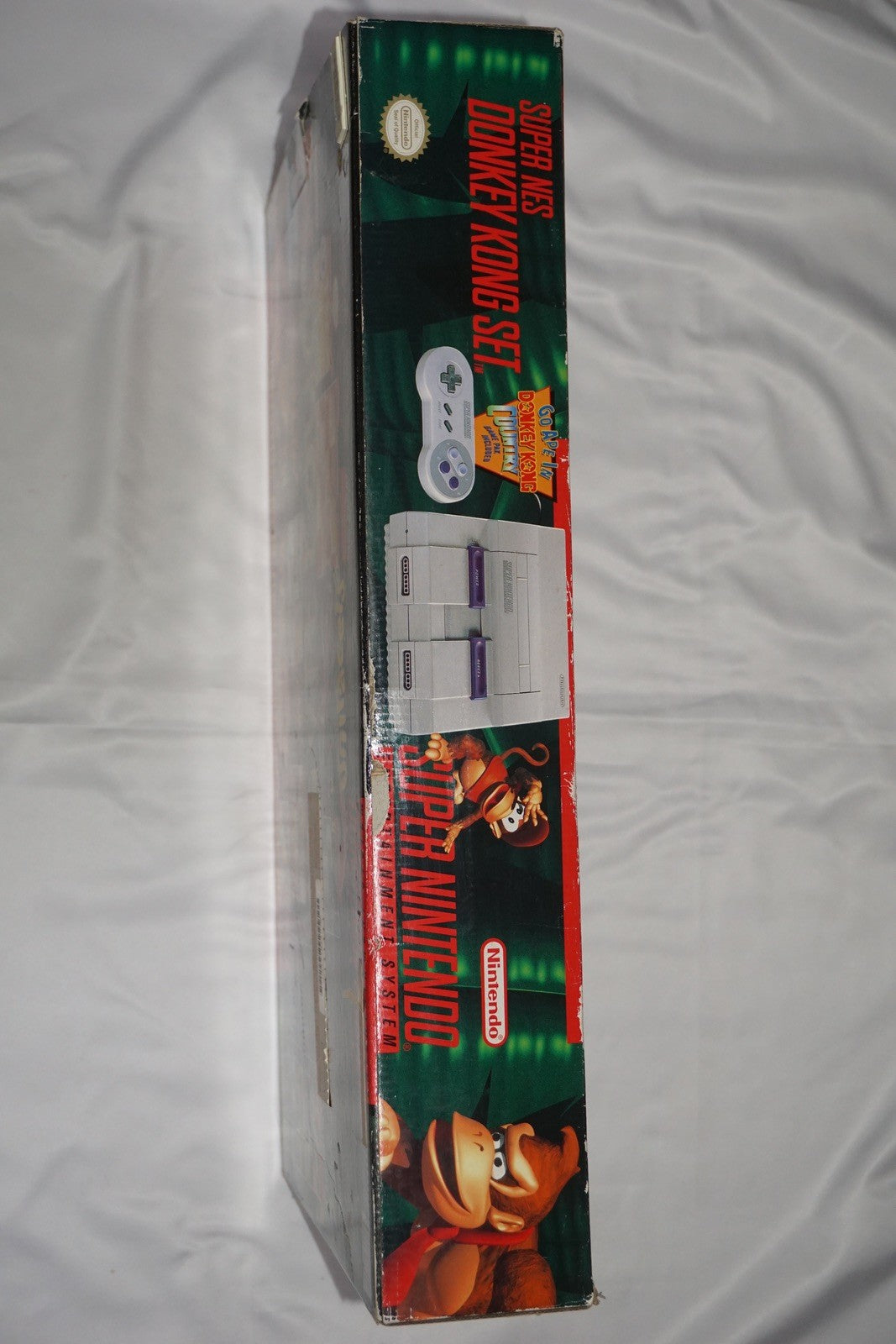 Donkey Kong Country Super Nintendo SNES Console System Matching Serial CIB Box
