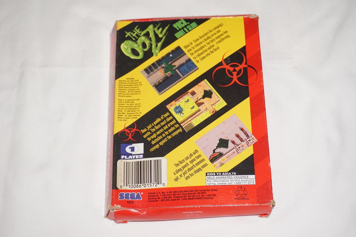 The Ooze (Sega Genesis) Complete in Box CIB