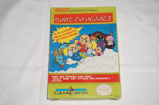 Kung Fu Heroes (Nintendo NES) Complete in Box CIB