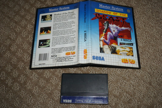 Shadow Of The Beast (Sega Master System SMS) with Case Tec Toy