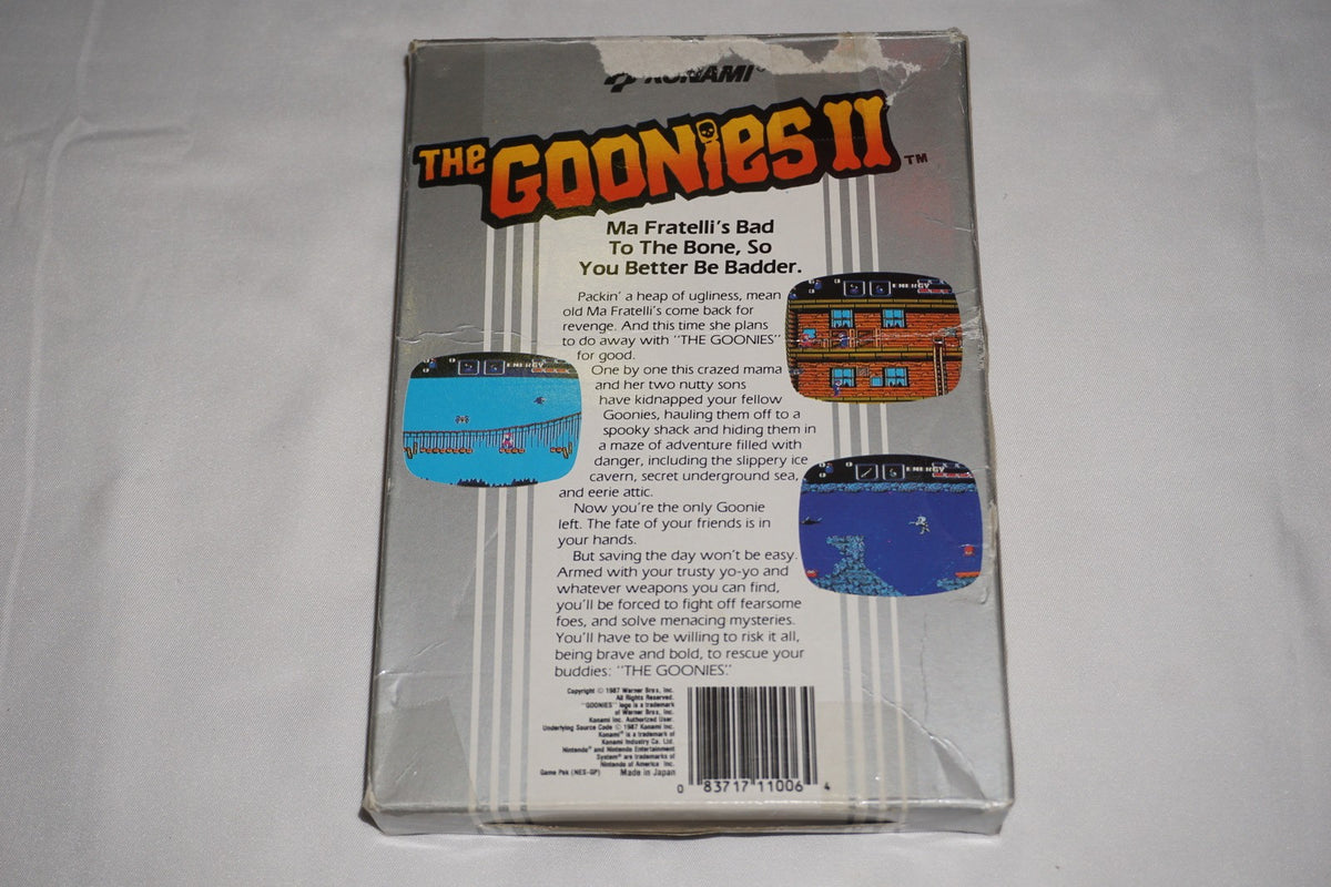 Goonies II 2 (Nintendo NES) Complete in Box CIB