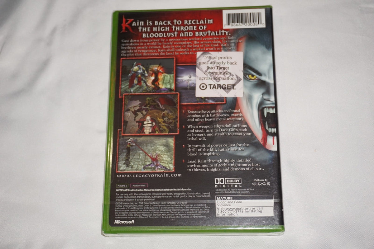 Blood Omen 2 (Microsoft Xbox) NEW Sealed