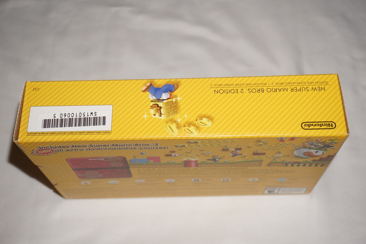 New Super Mario Bros 2 Red Limited Nintendo 3ds XL Console System CIB Complete