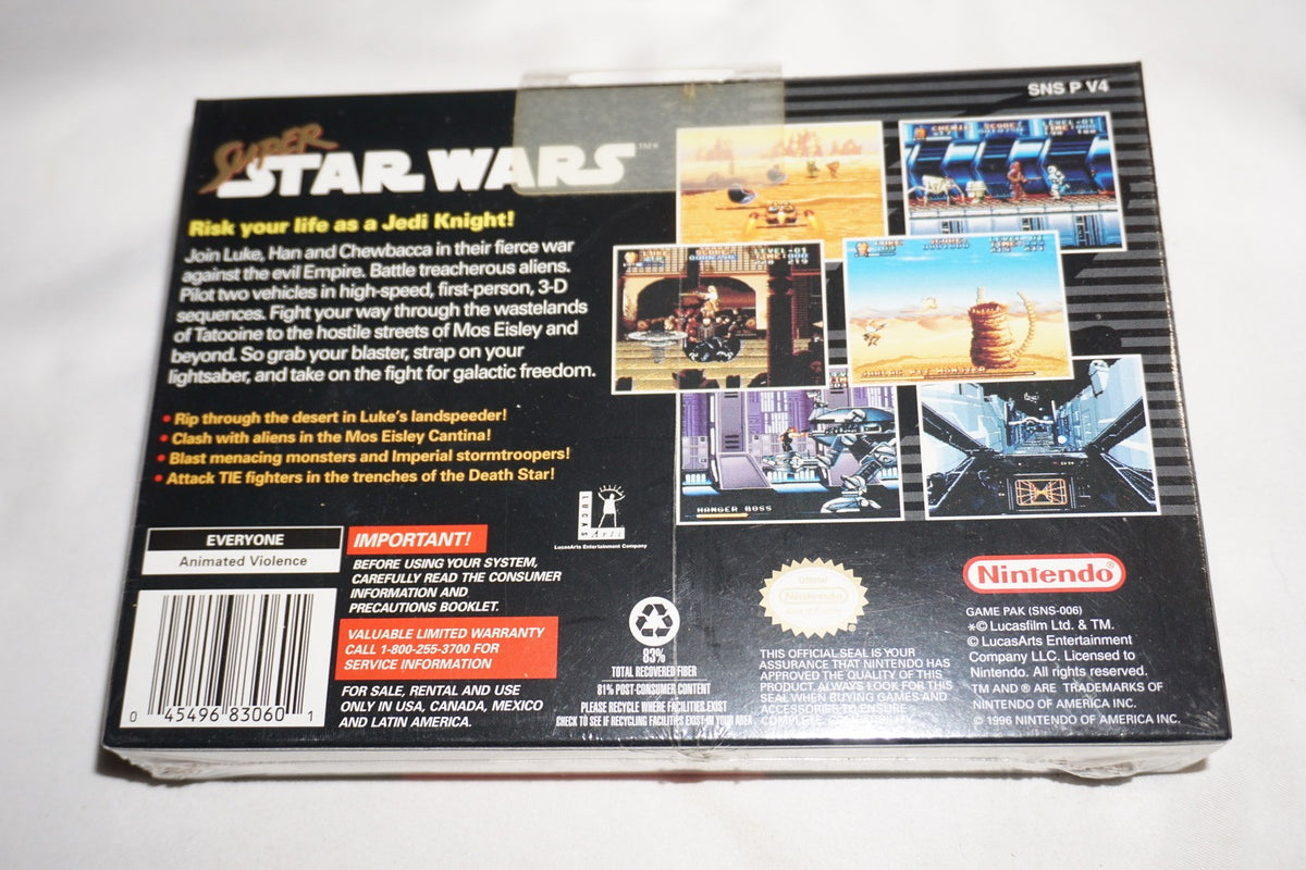 Super Star Wars (Super Nintendo SNES) NEW Sealed
