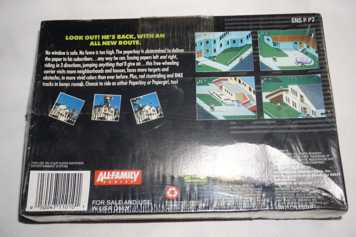 Paperboy 2 (Super Nintendo SNES) NEW Sealed