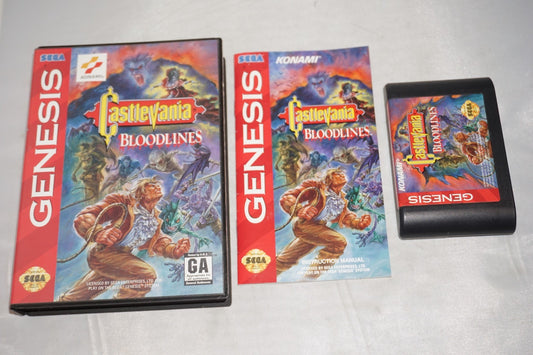 Castlevania Bloodlines (Sega Genesis) Complete in Case