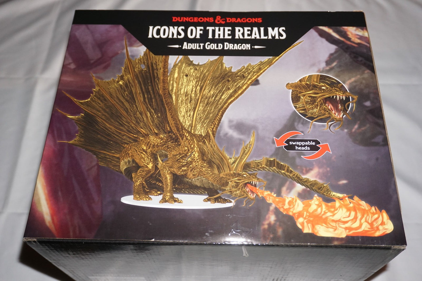 Adult Gold Dragon Icons of the Realms D&D Dungeons & Dragons NEW