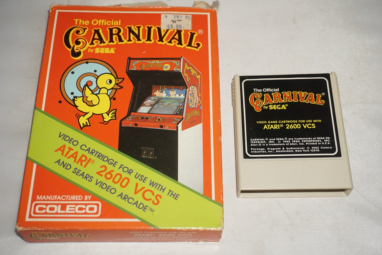 Carnival by Sega Official (Atari 2600) with Box