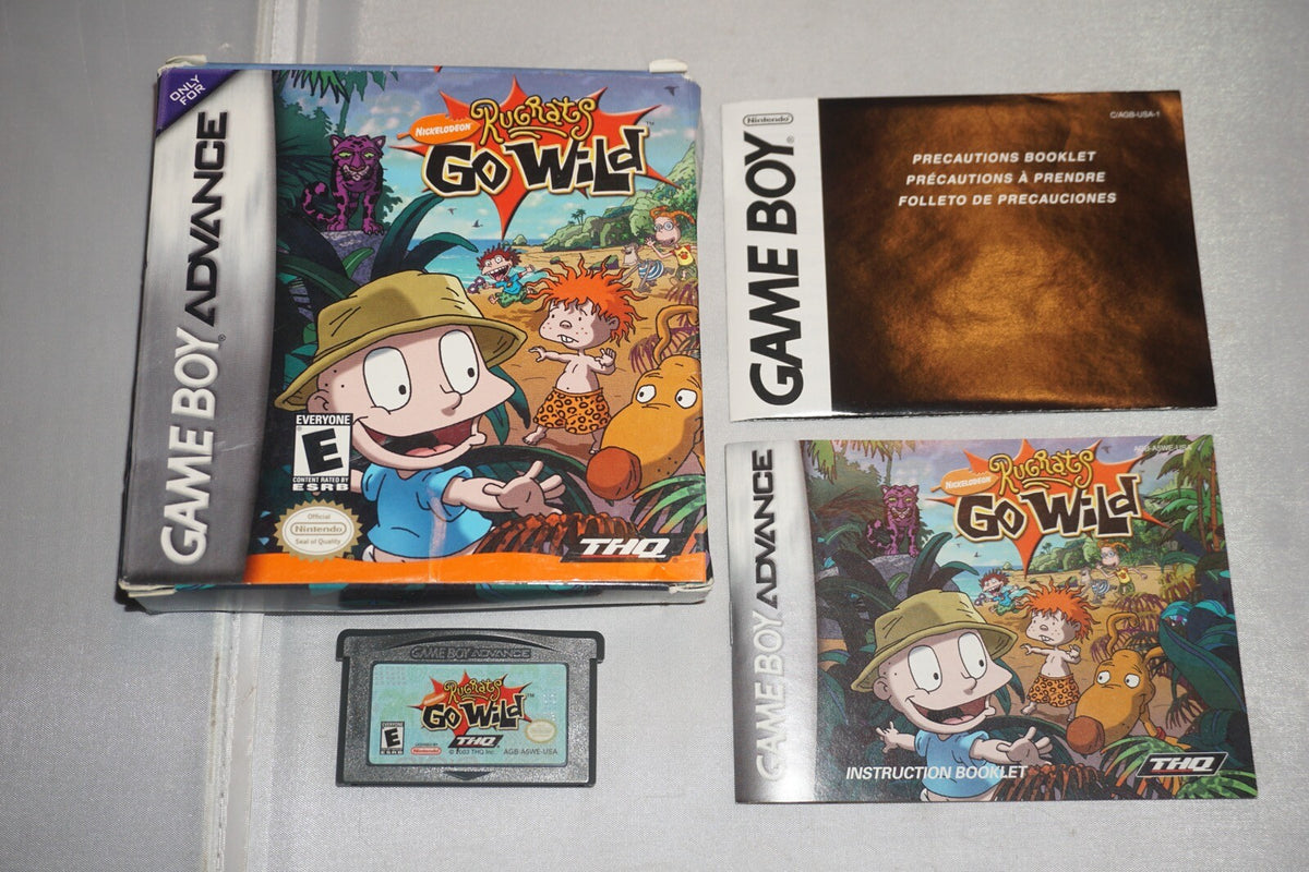 Rugrats Go Wild (Nintendo Gameboy Advance Game Boy GBA) Complete CIB
