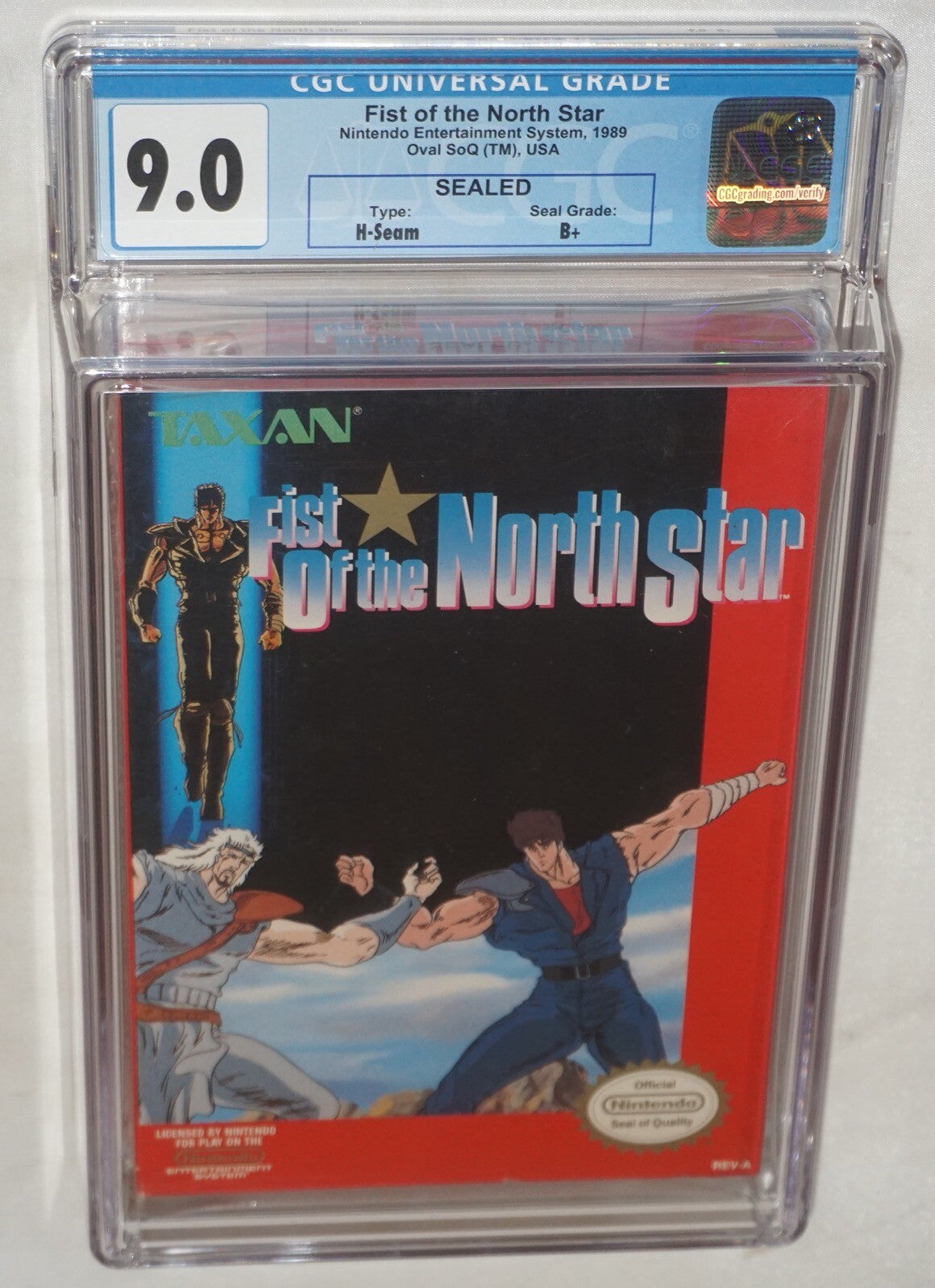 Fist of the North Star (Nintendo NES) CGC 9.0 B+ NEW Sealed