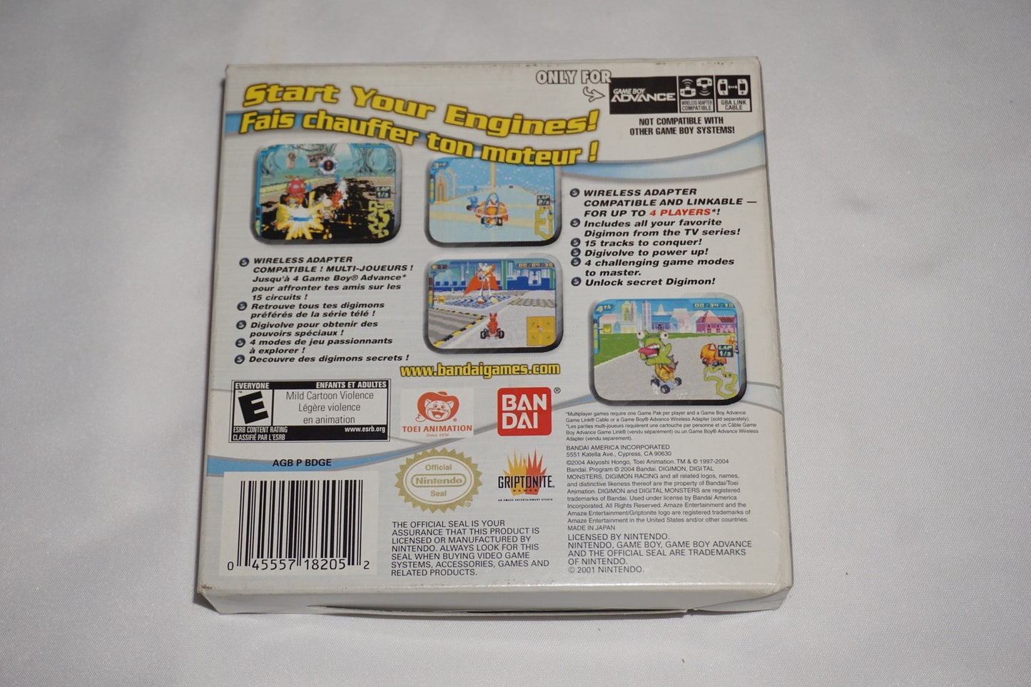 Digimon Racing (Nintendo Game Boy Advance GBA) Complete in Box CIB
