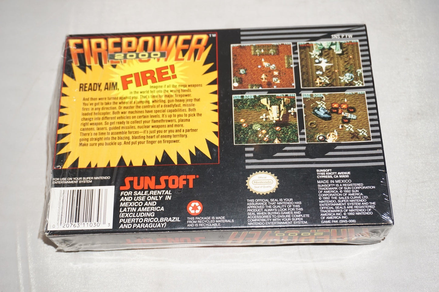 Firepower 2000 (Super Nintendo SNES) Complete in Box CIB