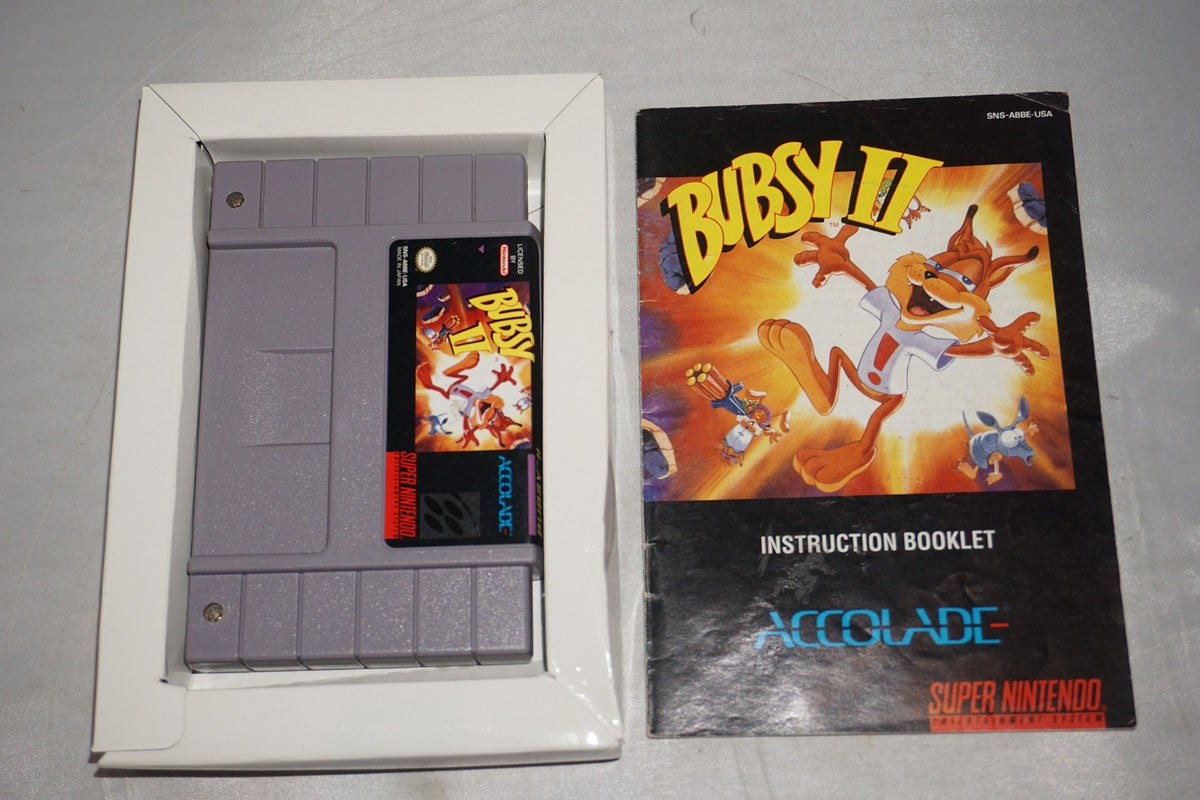 Bubsy II 2 (Super Nintendo SNES) Complete in Box CIB