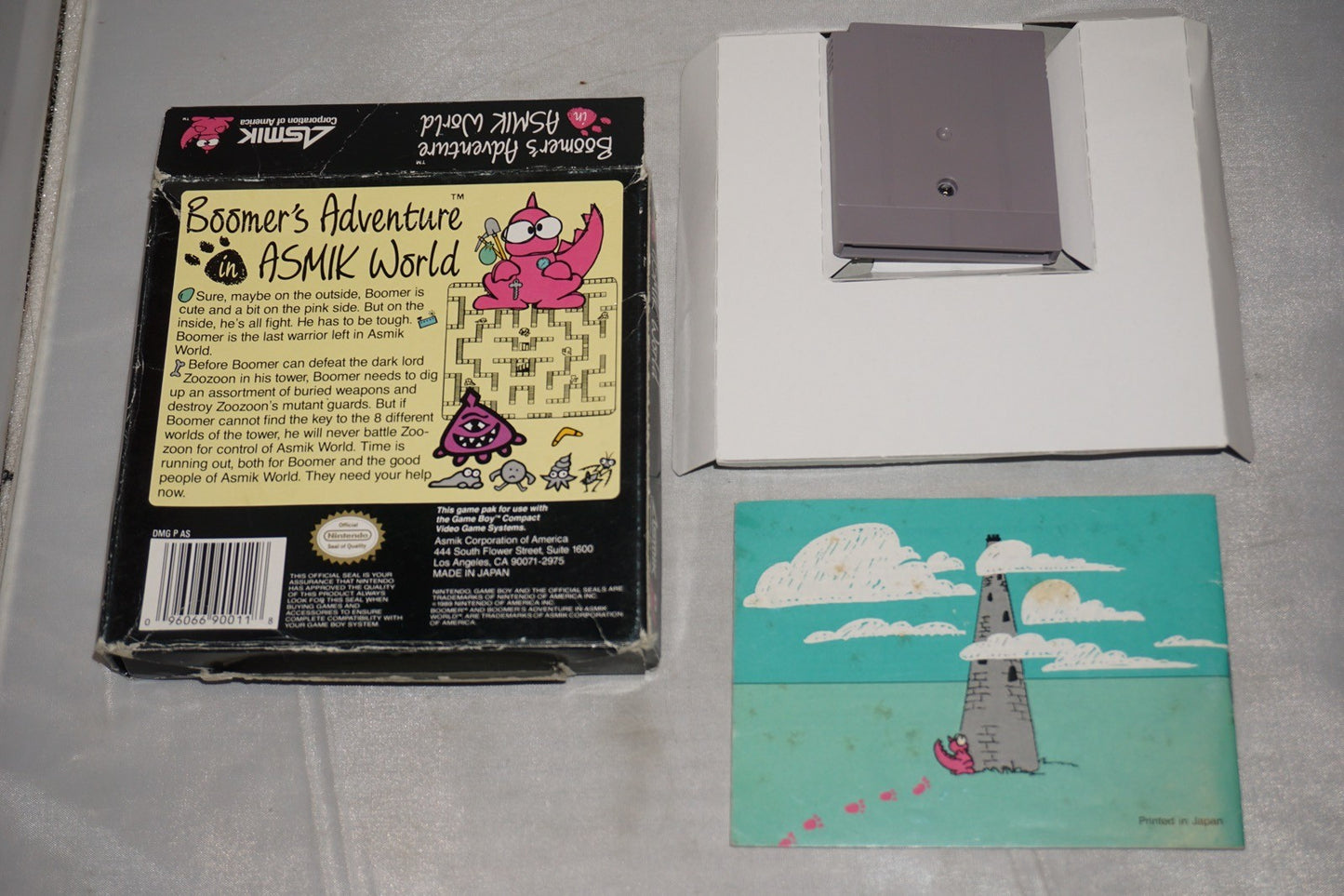 Boomer's Adventure (Nintendo Gameboy Game Boy GB) Complete CIB