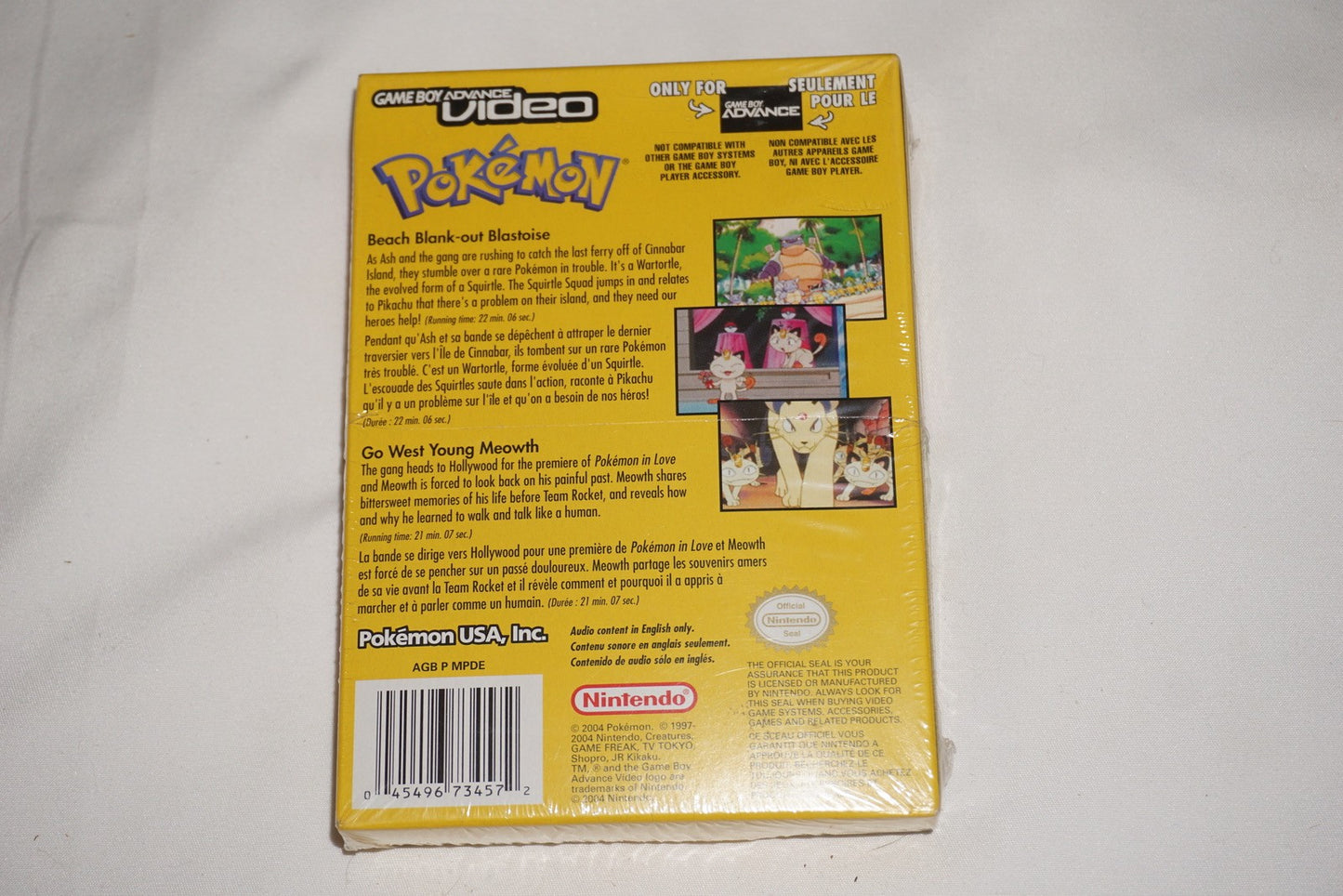 Pokemon Beach Blank Out Go West Young Video (Game Boy Advance GBA) NEW Sealed