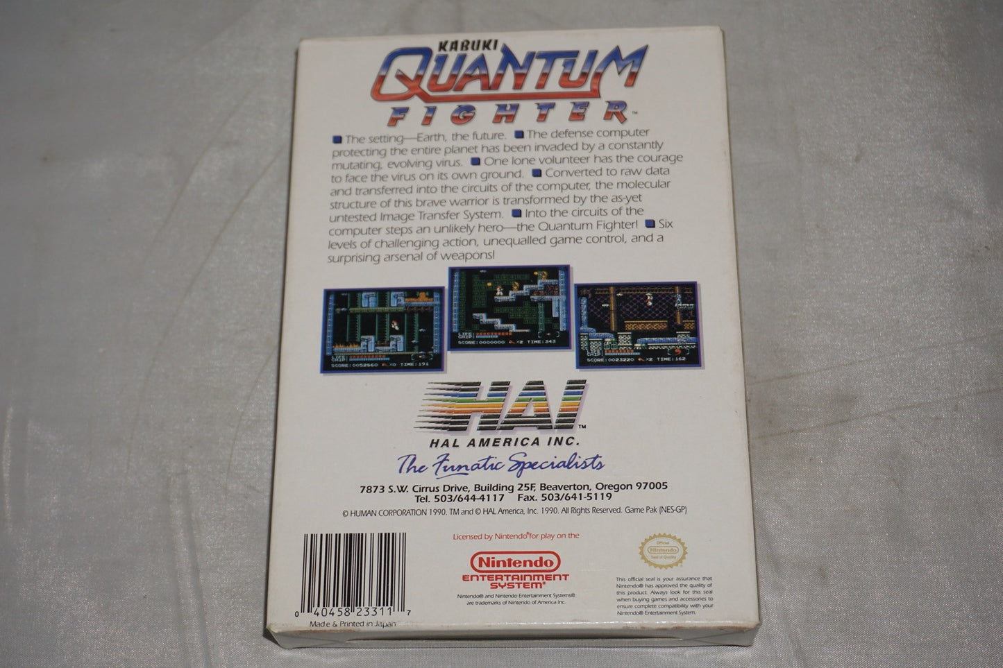 Kabuki Quantum Fighter (Nintendo NES) Complete in Box CIB