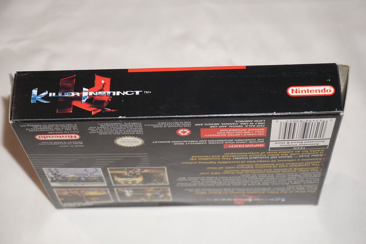 Killer Instinct (Super Nintendo SNES) Complete in Box CIB