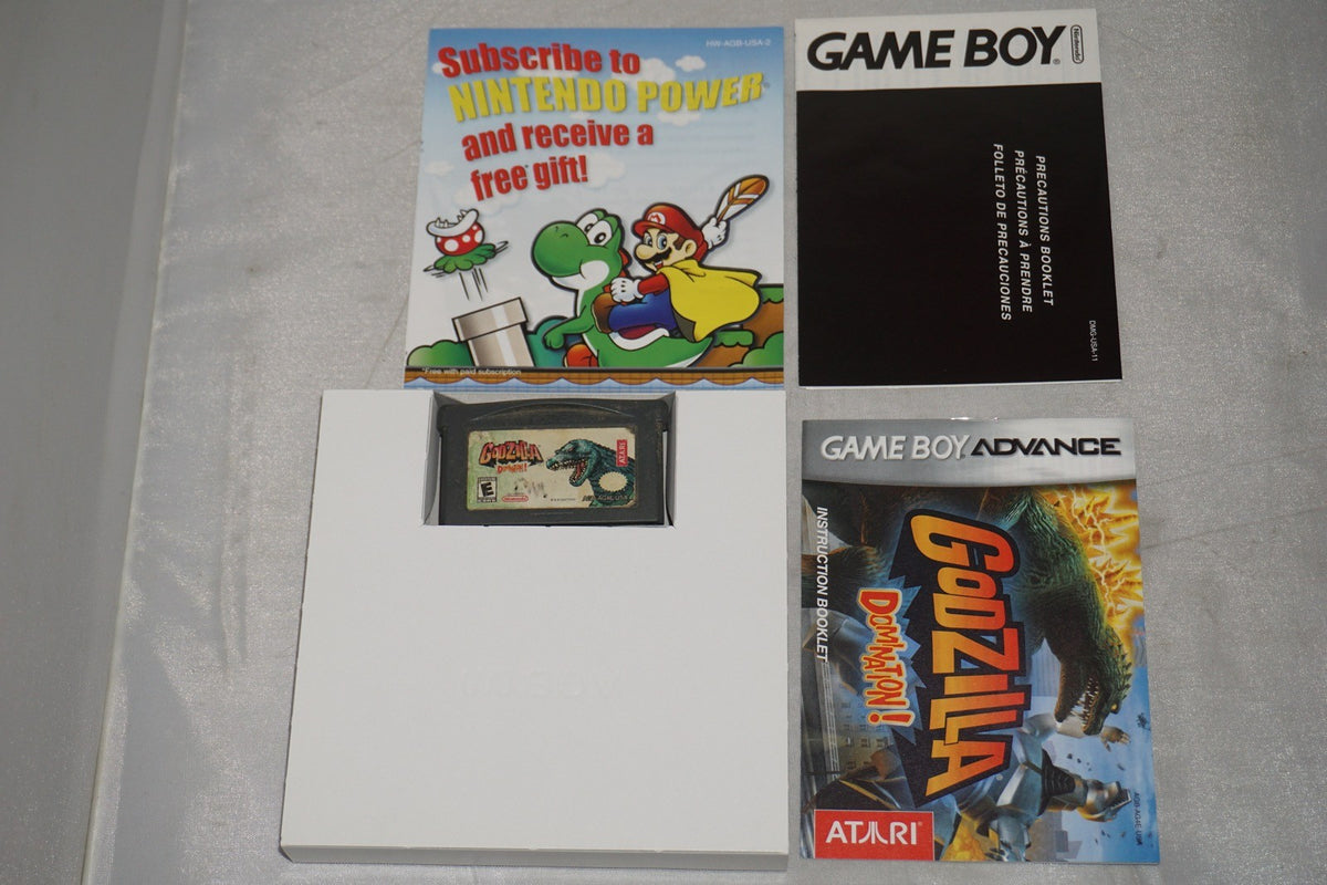 Godzilla Domination (Gameboy Advance GBA Game Boy) Complete CIB Authentic