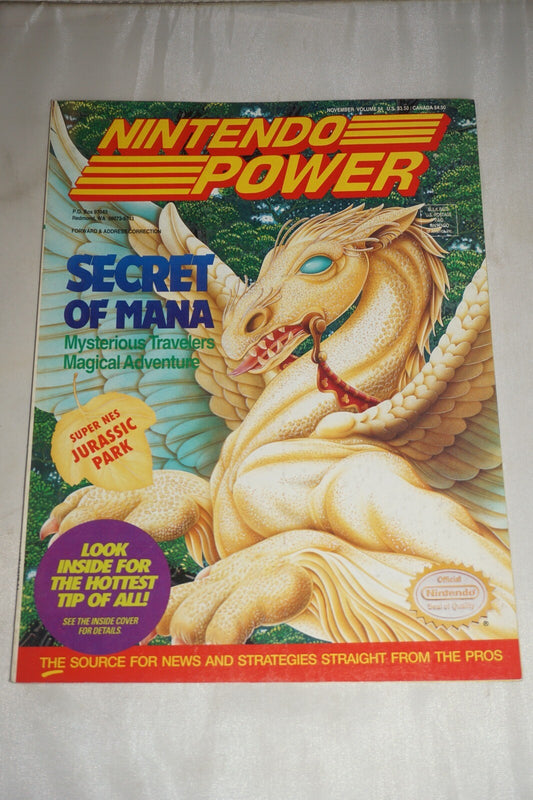 Nintendo Power Vol 54 Secret of Mana Magazine #1 Poster Cards
