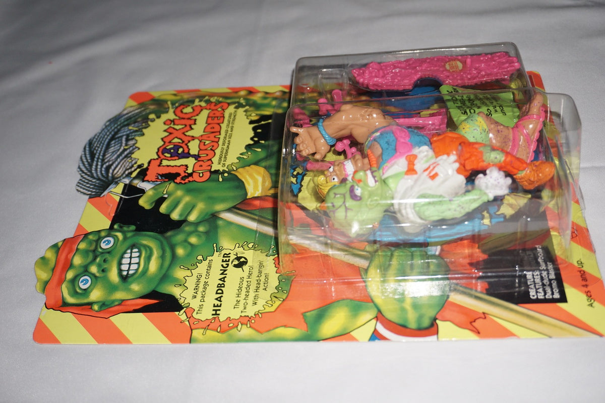 Toxic Crusaders Headbanger Playmates 1991 NEW Sealed Unpunched
