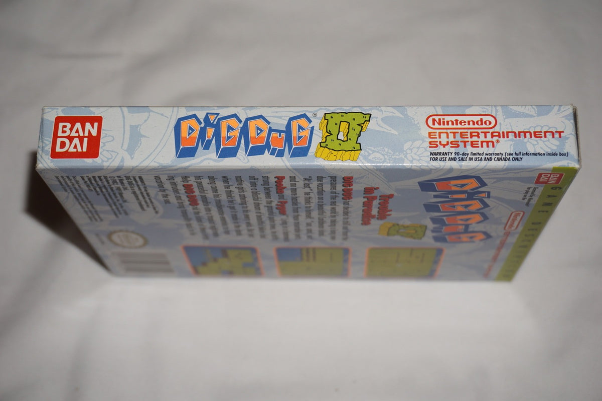 Dig Dug II 2 (Nintendo NES) Complete in Box CIB