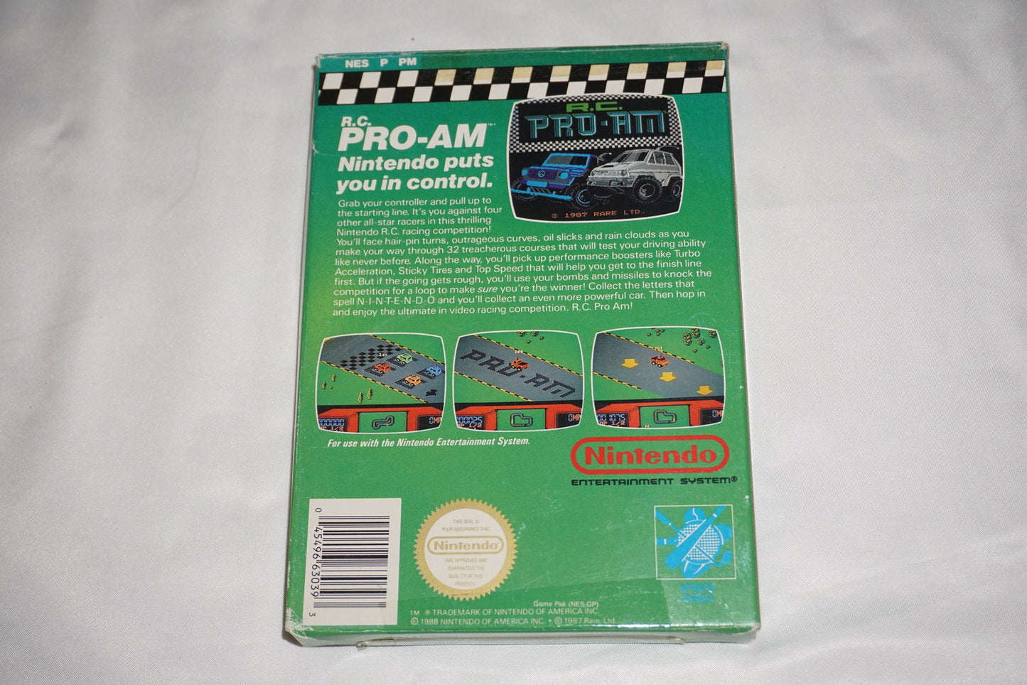 R.C Pro Am 1 RC (Nintendo NES) Complete in Box CIB