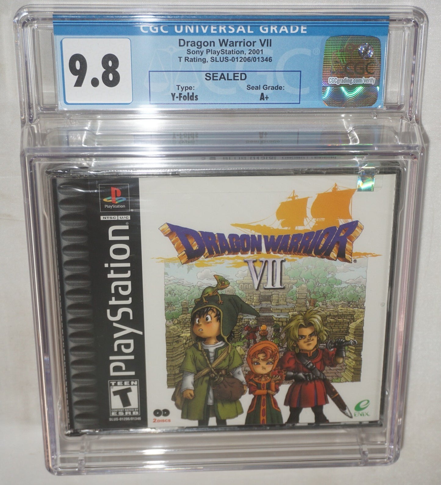 Dragon Warrior VII 7 (Sony Playstation ps1) CGC 9.8 A+ NEW Sealed