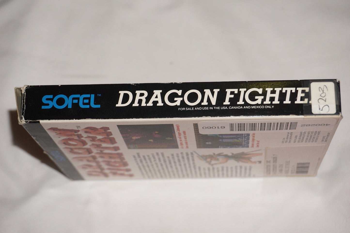 Dragon Fighter (Nintendo NES) Complete in Box CIB