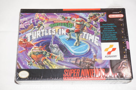 Teenage Mutant Ninja Turtles IV Time 4 (Super Nintendo SNES) Complete in Box CIB