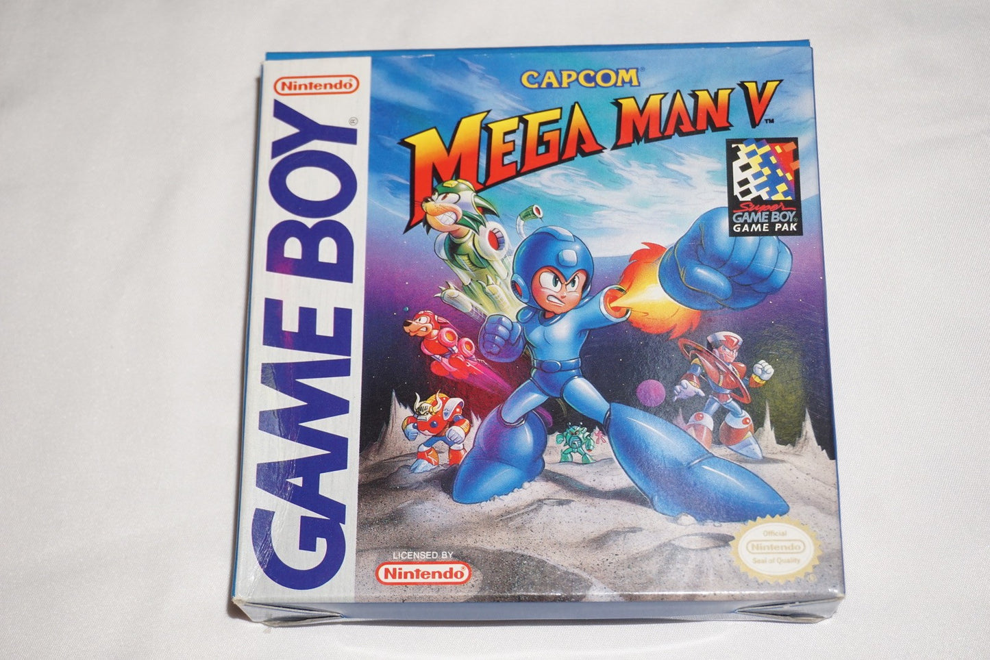 Mega Man V 5 (Nintendo Game Boy Game Boy) Complete in Box w/ Reg CIB Tested