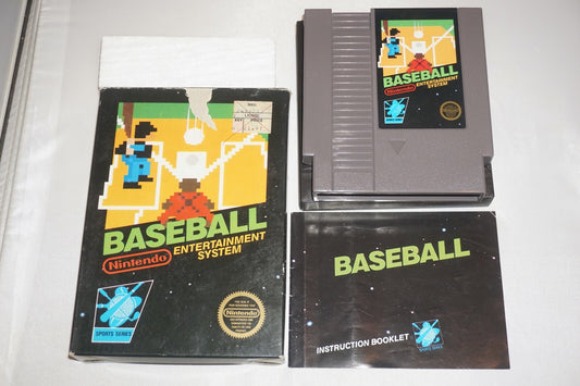 Baseball HANGTAB Sticker (Nintendo NES) Complete in Box CIB #1