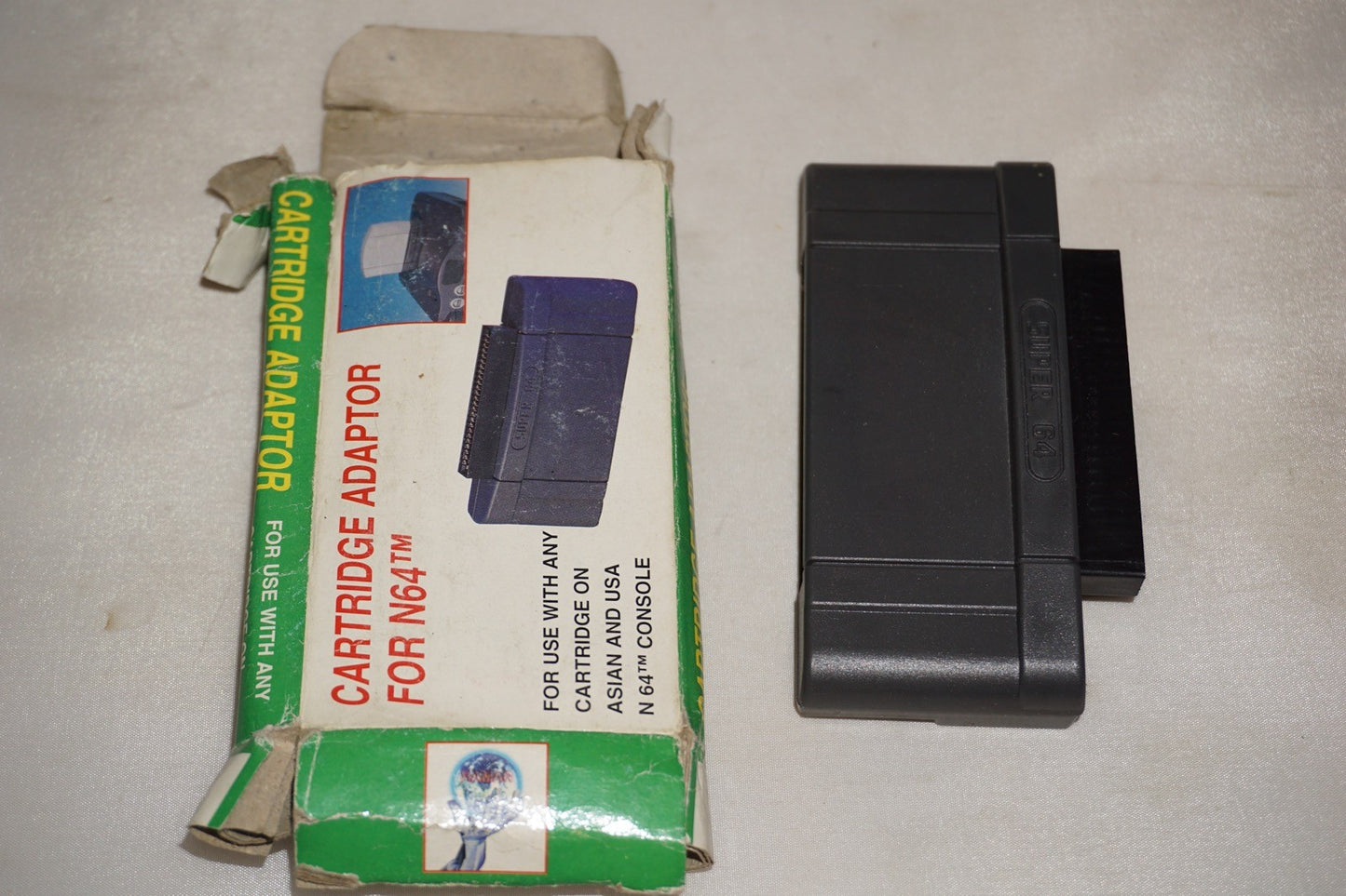 Cartridge Adapter (Nintendo 64 N64) with Box JP to NTSC