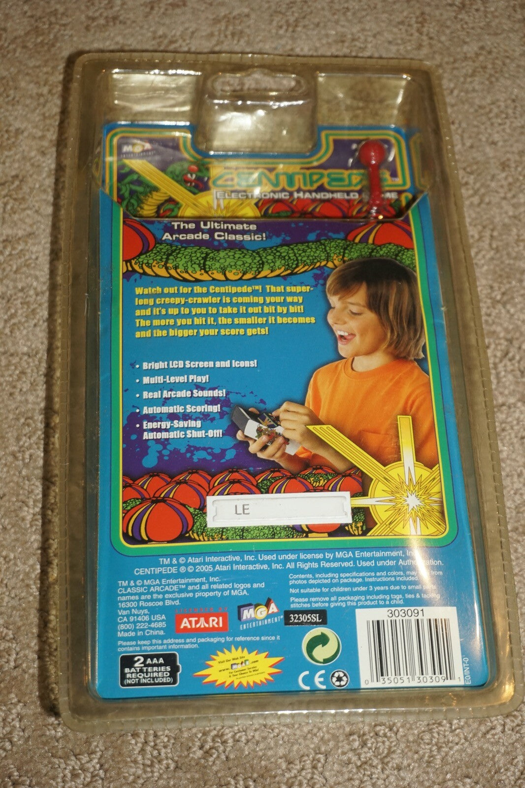Atari Centipede Classic Arcade Electronic Handheld Game MGA 2005 NEW Sealed
