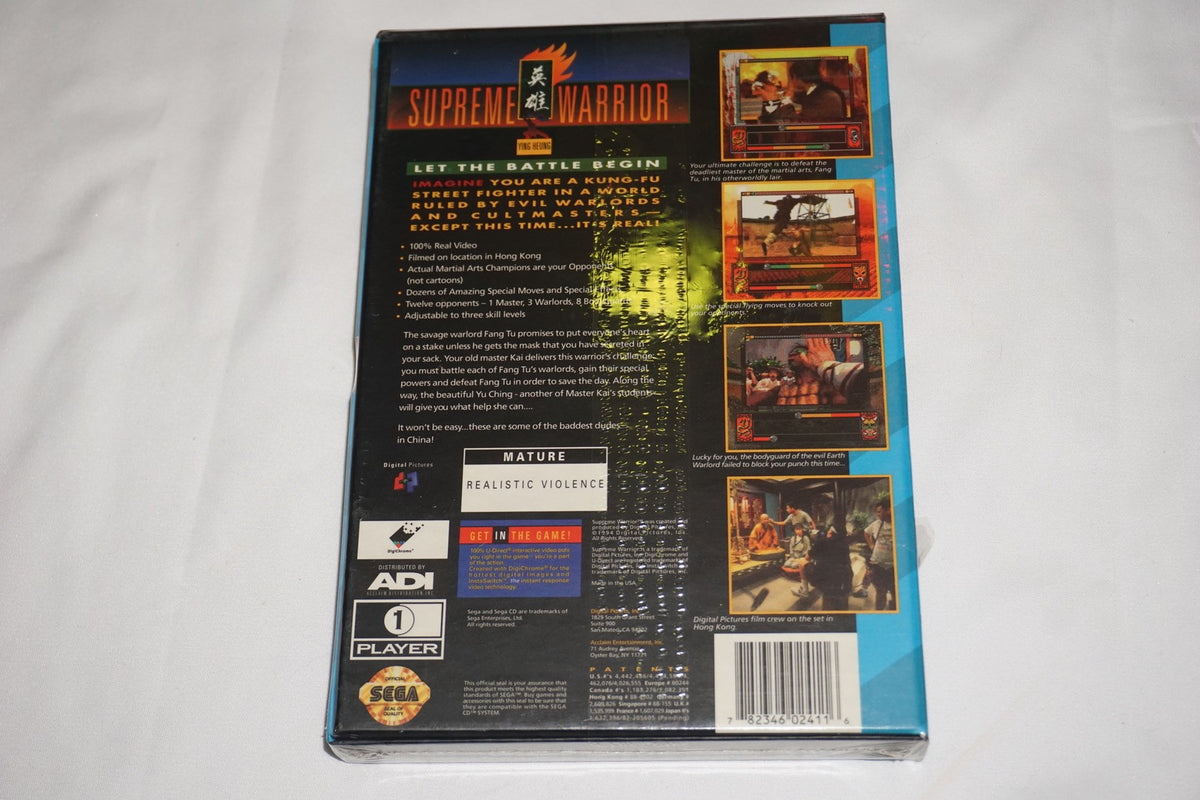 Supreme Warrior (Sega CD) NEW Sealed