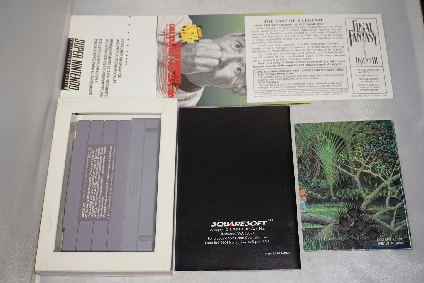 Secret Of Mana (Super Nintendo SNES) Complete in Box w/ Map Book Offer CIB