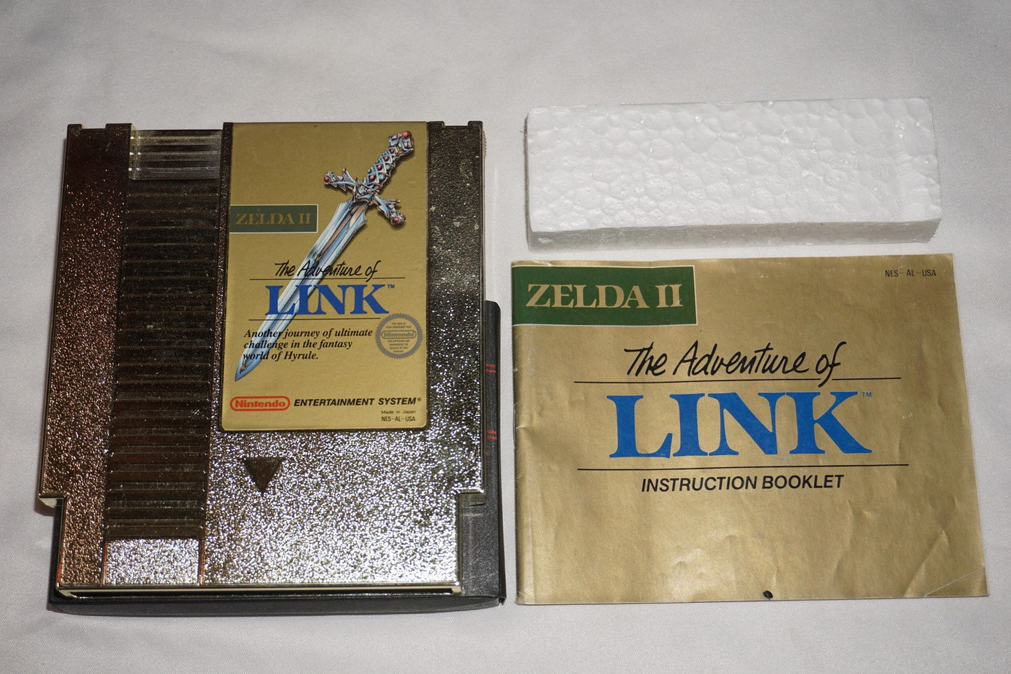 Adventures of Link Zelda II 2 GOLD (Nintendo NES) Complete in Box CIB