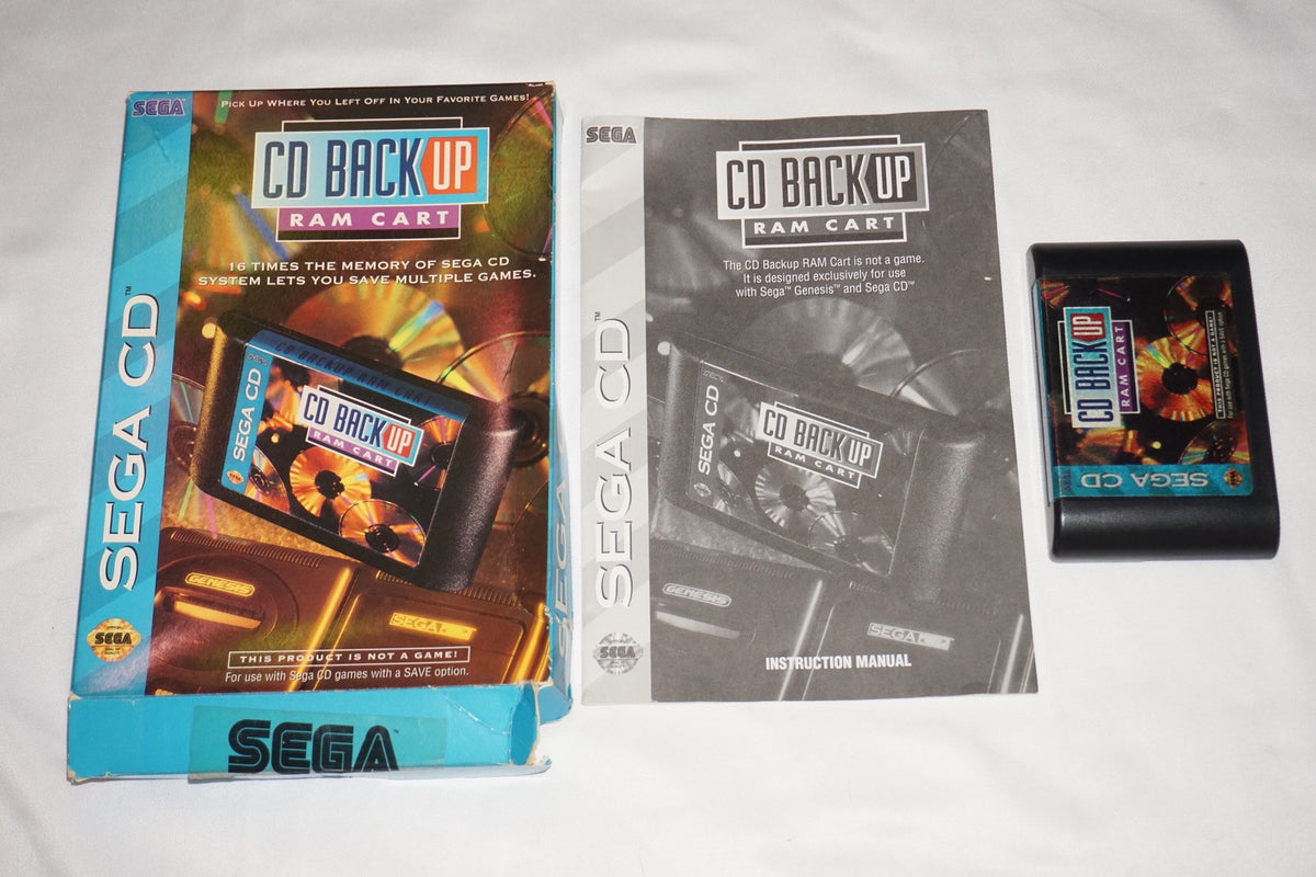 Back Up Ram Cart (Sega CD) Complete in Box CIB