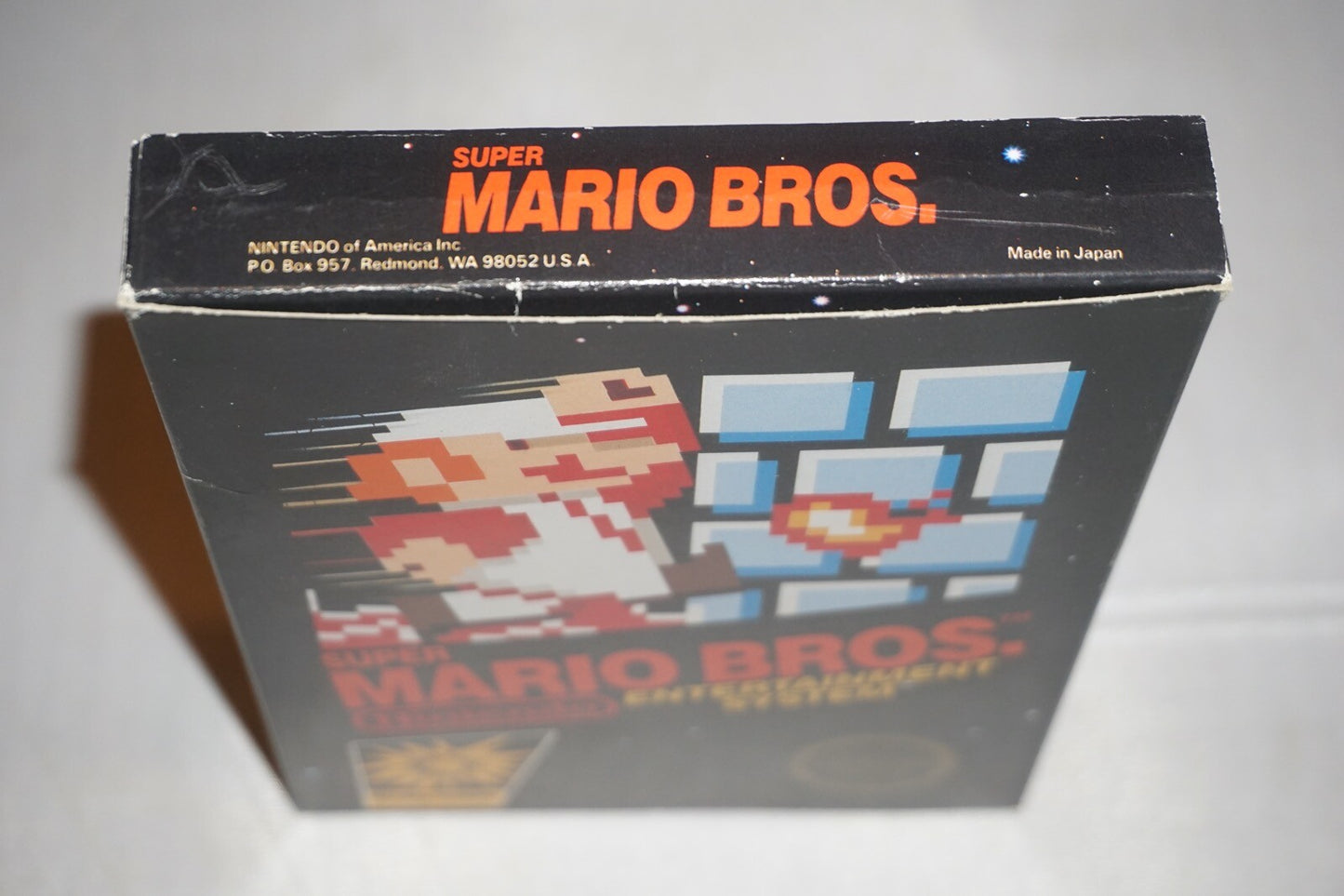 Super Mario Bros HANGTAB (Nintendo NES) Complete in Box CIB Near Mint #1