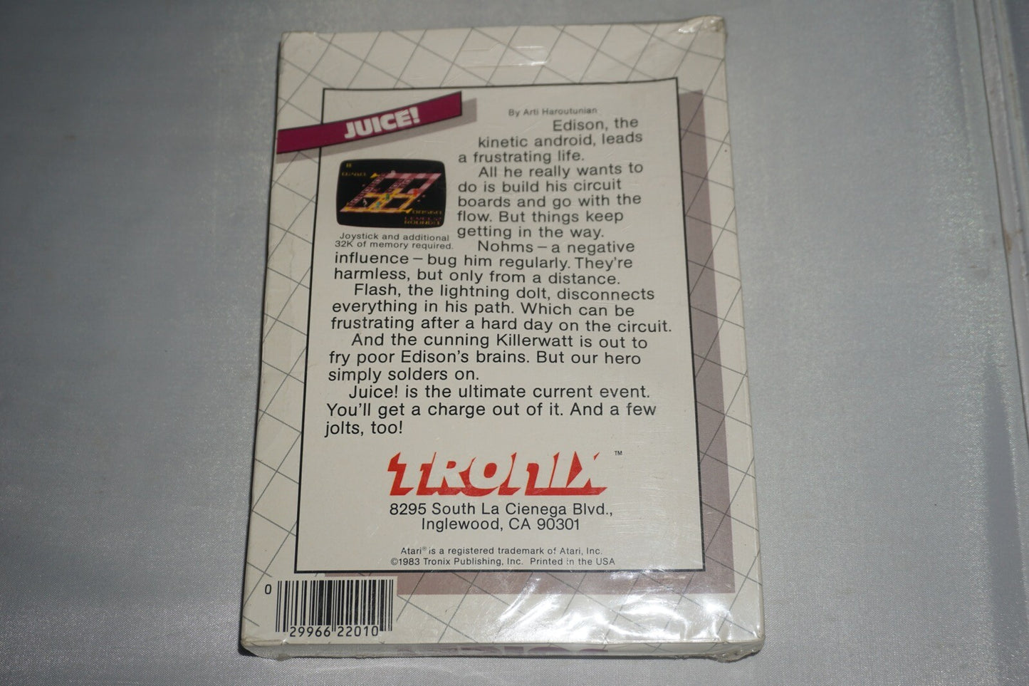 Juice Tronix (Atari XL/XE) NEW Sealed