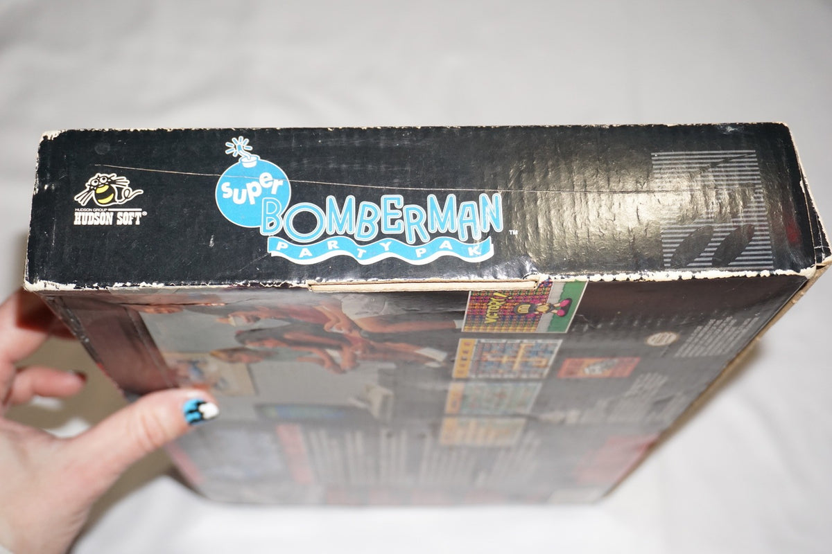 Super Bomberman Party Pak (Super Nintendo SNES) Complete in Box CIB
