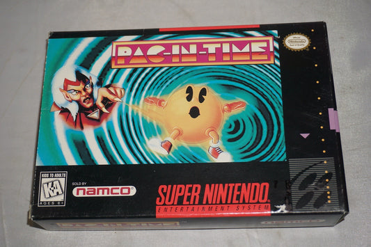 Pac In Time (Super Nintendo SNES) Complete in Box CIB