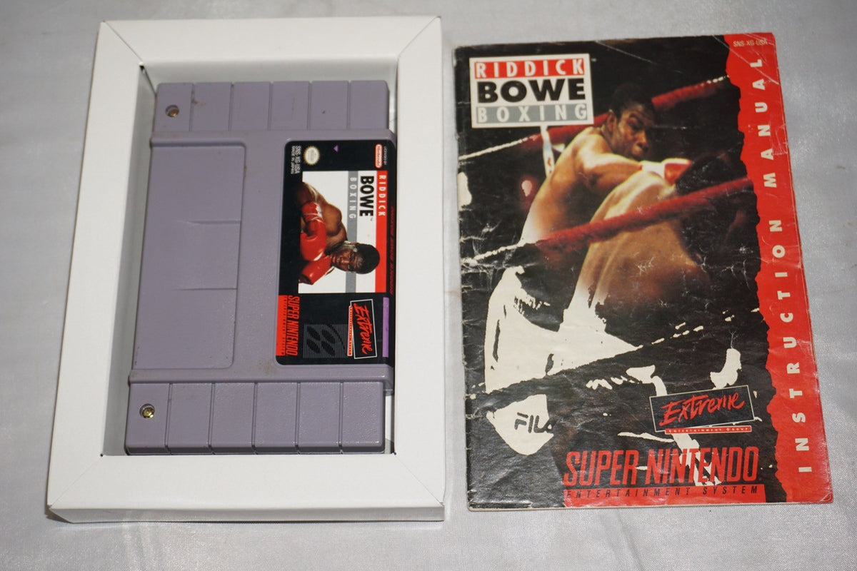 Riddick Bowe Boxing (Super Nintendo SNES) Complete in Box CIB