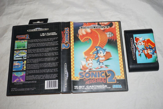 Sonic The Hedgehog 2 (Sega Mega Drive Genesis) w/ Case PAL Import