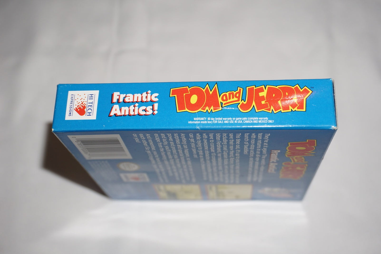 Tom & Jerry Frantic Antics (Nintendo Game Boy Gameboy) Complete w/ Poster CIB