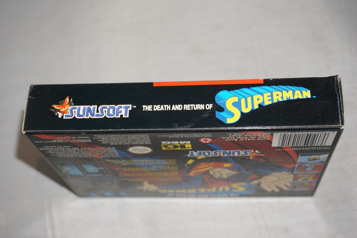 Death And Return Of Superman (Super Nintendo SNES) Complete in Box CIB
