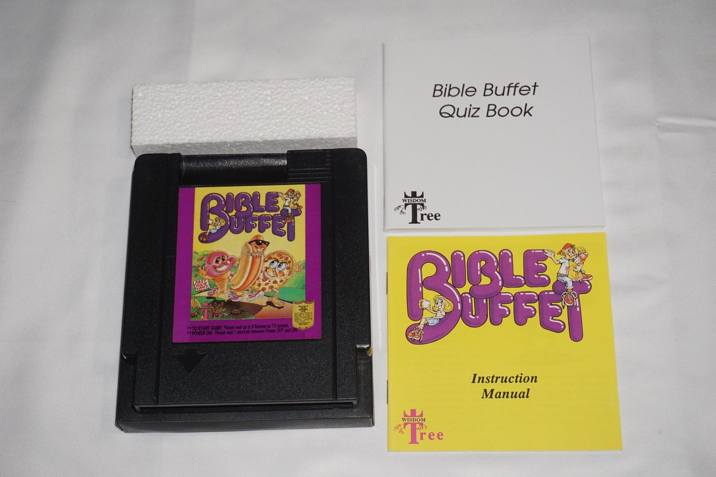 Bible Buffet (Nintendo NES) Complete in Box w/ Quiz Book CIB Near Mint